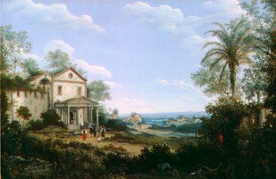 Ansicht der Jesuitenkirche in Olinda, Brasilien von Frans Post