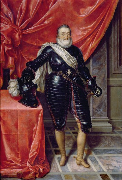 Heinrich IV., König von Frankreich, in Rüstung, ca. 1610 von Frans Pourbus the Younger