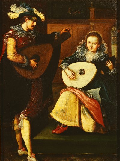 Die fünf Sinne: Hören von Frans Pourbus the Younger
