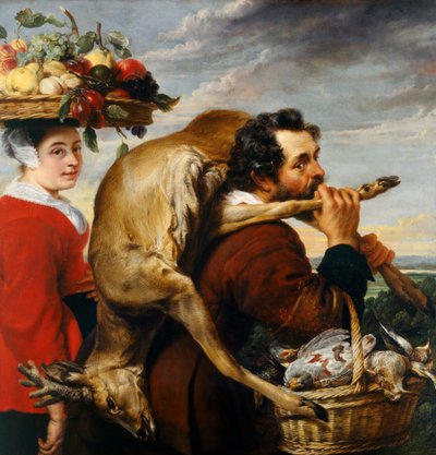Figuren mit Obst und Wild von Frans Snyders or Snijders
