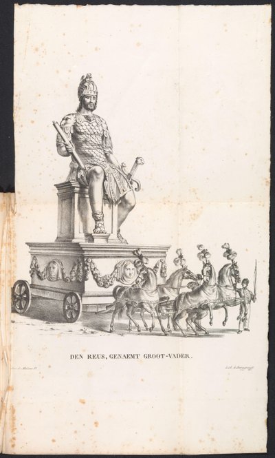 Riese Großvater in der Parade für den Heiligen Rombout, 1825 von Frans Vervloet