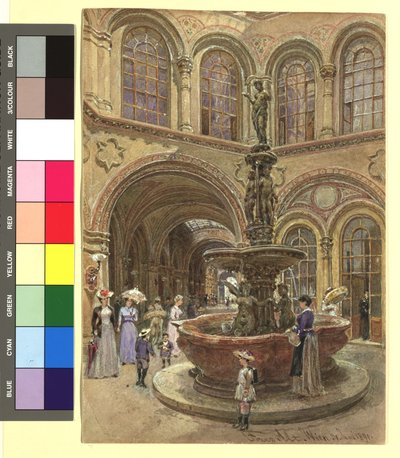Der Brunnen im Hof der ehemaligen Österr.-ungar. Bank in der Herrengasse 14 von Franz Alt