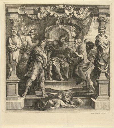 Streit von Achilles mit Agamemnon von Franz Ertinger