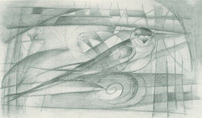 Eine Schwalbe von Franz Marc