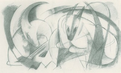Franz Marc - Skizzenbuch aus dem Felde - Blatt 13 von Franz Marc