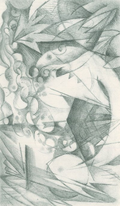 Franz Marc - Skizzenbuch aus dem Felde - Blatt 18 von Franz Marc