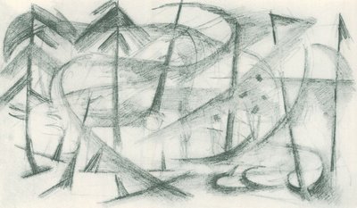 Franz Marc - Skizzenbuch aus dem Felde - Blatt 35 von Franz Marc