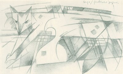 Fuchs für buntes Papier von Franz Marc