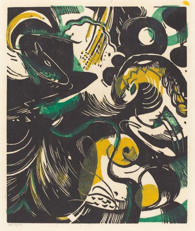 Genesis II (Schöpfungsgeschichte II) von Franz Marc