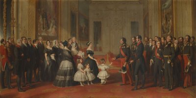 Der Empfang von Louis-Philippe, König der Franzosen, auf Schloss Windsor, 8. Oktober 1844 von Franz Xaver Winterhalter