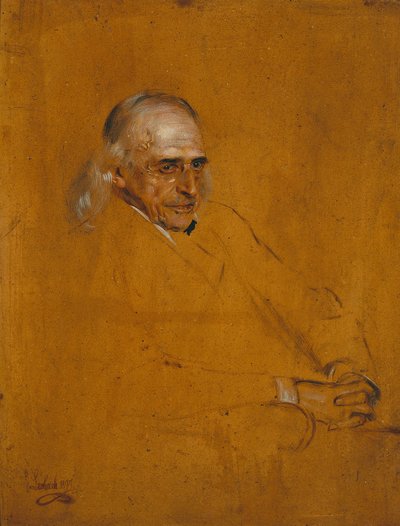 Theodor Mommsen. Studie von Franz von Lenbach