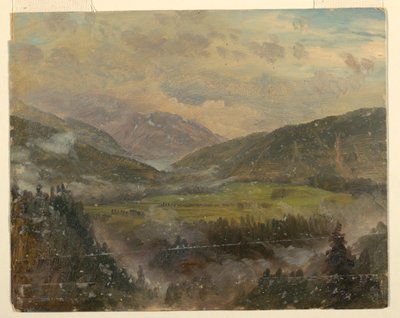 Alpenlandschaft (Bayern oder Schweiz), 1868 von Frederic Edwin Church