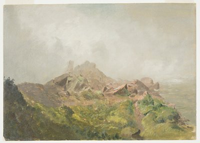 Basis des amerikanischen Wasserfalls, Niagara von Frederic Edwin Church
