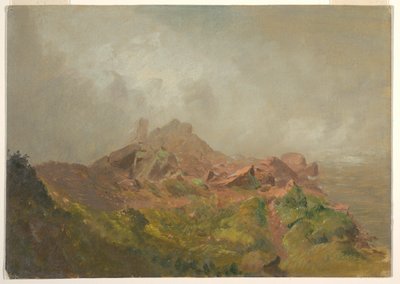 Basis des amerikanischen Wasserfalls, Niagara von Frederic Edwin Church
