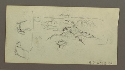 Kamelstudien, Baum, Busch und Tal, möglicherweise 1868 von Frederic Edwin Church