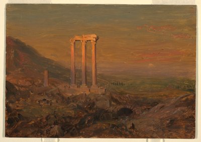 Zeichnung, Klassische Ruinen, Syrien, Mai 1868 von Frederic Edwin Church