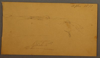 Zeichnung, Klippen, 1859 von Frederic Edwin Church