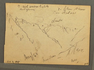 Wolkengedeckte Jungfrau, Interlaken, Schweiz, August 1868 von Frederic Edwin Church