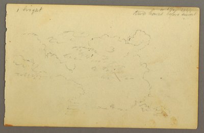 Wolkenstudie, 1844 von Frederic Edwin Church