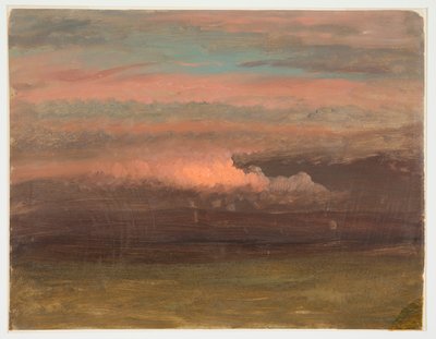 Wolkenstudie bei Sonnenuntergang, 1860–70 von Frederic Edwin Church