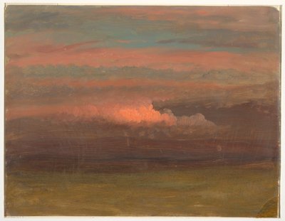 Wolkenstudie bei Sonnenuntergang, 1860–70 von Frederic Edwin Church