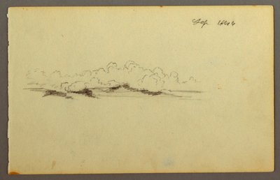 Zeichnung, Wolken, 1844 von Frederic Edwin Church