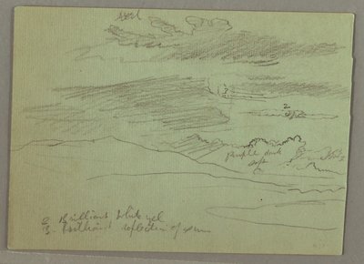 Zeichnung, Bewölkter Himmel, 1871 von Frederic Edwin Church