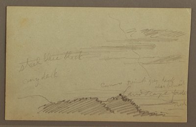 Zeichnung, Bewölkter Himmel, möglicherweise 1860er Jahre von Frederic Edwin Church