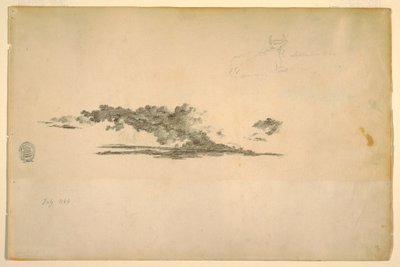 Zeichnung, Kuh, Wolken, Juli und September 1844 von Frederic Edwin Church