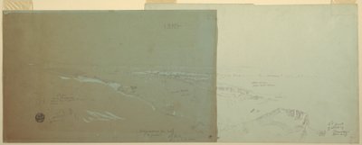 Damaskus, Syrien, gesehen von Nordwesten, Teil 2, April oder Mai 1868 von Frederic Edwin Church