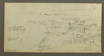 Kuppelhaus, Haus mit Treppe, Februar möglicherweise 1868 von Frederic Edwin Church
