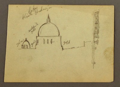 Kuppeln der Basilika St. Peter (vom Norden gesehen), Rom, Italien, Januar 1869 von Frederic Edwin Church