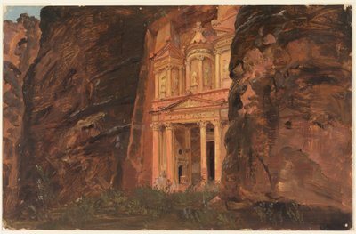 El Khasneh, Petra, Ende Februar 1868 von Frederic Edwin Church