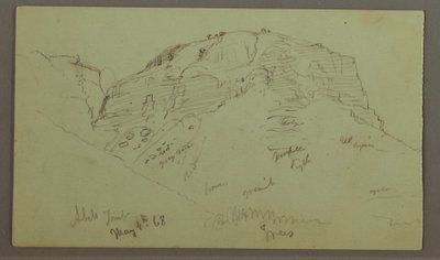 Flacher Felsenhügel, 4. Mai 1868 von Frederic Edwin Church