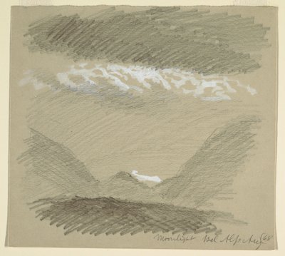 Von den Berner Alpen, Bel Alp, August 1868 von Frederic Edwin Church