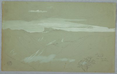 Jamaikanische Küste und Himmel, gesehen von nahe Captain Kent, Bellevue, Jamaika, Juli 1865 von Frederic Edwin Church