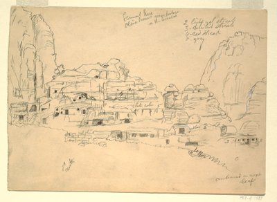 Khirbet-en-Nasara, Petra, Jordanien, 26. Februar 1868 von Frederic Edwin Church