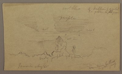 Landschaft; Rückseite: Himmel, August 1865 von Frederic Edwin Church