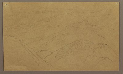 Landschaft; Rückseite: Baum in Landschaft, Himmel, Mai–August 1865 von Frederic Edwin Church