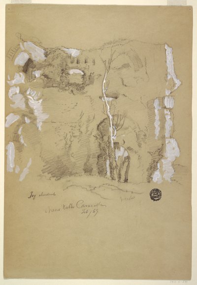 Landschaft nahe den Caracalla-Thermen, Rom, Februar 1869 von Frederic Edwin Church