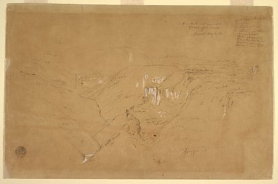 Landschaft mit Mount Purese, Kolumbien, 6. August 1853 von Frederic Edwin Church