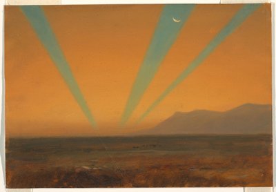 Landschaft mit Sonnenuntergang, 1860–70 von Frederic Edwin Church
