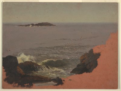 Zeichnung, Küste von Maine, 1845-48 von Frederic Edwin Church
