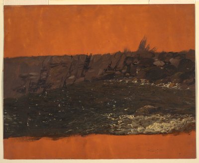 Zeichnung, Küste von Maine, ca. 1850 von Frederic Edwin Church