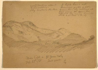 Mondlicht im El Yumen Tal, Arabien von Frederic Edwin Church