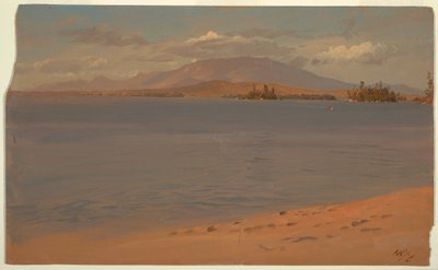 Zeichnung, Mount Katahdin vom Lake Millinocket, 1878 von Frederic Edwin Church