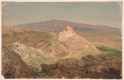 Zeichnung, Mount Pentelikon, April 1869 von Frederic Edwin Church