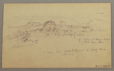 Zeichnung, Berggipfel, 22. Februar 1868 von Frederic Edwin Church
