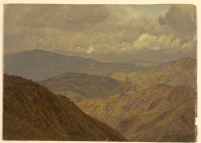 Zeichnung, Bergige Landschaft, Juli 1865 von Frederic Edwin Church