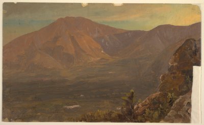 Zeichnung, Berge Katahdin und Turner, 1860–78 von Frederic Edwin Church
